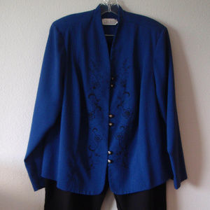 Ladies 2-pc business pantsuit, size 2XL